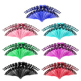 Maxbell 36 Pieces Acrylic Ear Gauges Tunnel Plugs Stretcher Expander Kit Red