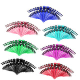 Maxbell 36 Pieces Acrylic Ear Gauges Tunnel Plugs Stretcher Expander Kit Red