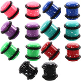 Maxbell 36 Pieces Acrylic Ear Gauges Tunnel Plugs Stretcher Expander Kit Red