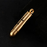 Maxbell Stainless Steel Cross Bullet Pendant Urn Jewelry for Ashes Gold-1