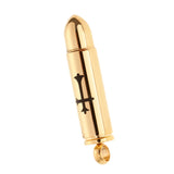 Maxbell Stainless Steel Cross Bullet Pendant Urn Jewelry for Ashes Gold-1