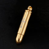 Maxbell Stainless Steel Cross Bullet Pendant Urn Jewelry for Ashes Gold-2