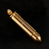 Maxbell Stainless Steel Cross Bullet Pendant Urn Jewelry for Ashes Gold-2