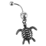 Maxbell 14G Belly Button Rings Stainless Steel Navel Ring Barbell Jewelry Tortoise