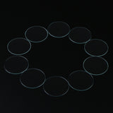 Maxbell 10 Pieces Clear Flat Mineral Glass Watch Replacement Part Watchmaker 35.5mm