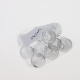 Maxbell 10pcs Globe Glass Bottle Charm Pendant DIY Craft Jewelry Making Gray