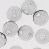 Maxbell 10pcs Globe Glass Bottle Charm Pendant DIY Craft Jewelry Making Gray