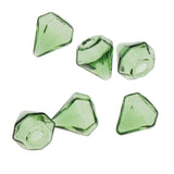 Maxbell 6 Pcs Clear Glass Bottle Charm Pendant DIY Craft Jewelry Making Green