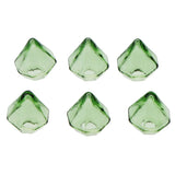 Maxbell 6 Pcs Clear Glass Bottle Charm Pendant DIY Craft Jewelry Making Green