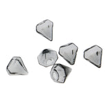 Maxbell 6 Pcs Clear Glass Bottle Charm Pendant DIY Craft Jewelry Making Gray