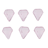 Maxbell 6 Pcs Clear Glass Bottle Charm Pendant DIY Craft Jewelry Making Pink