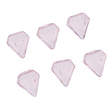 Maxbell 6 Pcs Clear Glass Bottle Charm Pendant DIY Craft Jewelry Making Pink