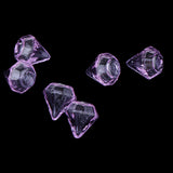 Maxbell 6 Pcs Clear Glass Bottle Charm Pendant DIY Craft Jewelry Making Purple