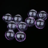 Maxbell 10pcs Globe Glass Bottle Charm Pendant DIY Craft Jewelry Making Purple