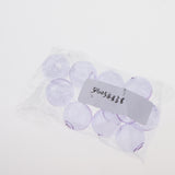 Maxbell 10pcs Globe Glass Bottle Charm Pendant DIY Craft Jewelry Making Purple