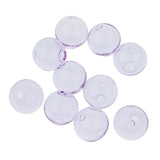 Maxbell 10pcs Globe Glass Bottle Charm Pendant DIY Craft Jewelry Making Purple