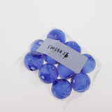 Maxbell 10pcs Globe Glass Bottle Charm Pendant DIY Craft Jewelry Making Blue