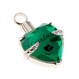 Maxbell Crystal Heart Cremation Jewellery Urn Pendant Keepsake Necklace DIY Grandma