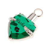 Maxbell Crystal Heart Cremation Jewellery Urn Pendant Keepsake Necklace DIY Husband