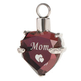 Maxbell Heart Cremation Urn Pendant for Ashes Urn Jewelry Memorial Necklace Mom