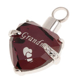 Maxbell Heart Cremation Urn Pendant for Ashes Urn Jewelry Memorial Necklace Grandma