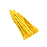 Maxbell 12 Pieces Velvet Tassel Charms Pendants Jewelry Bags Key DIY Daisy Yellow