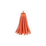 Maxbell 12 Pieces Velvet Tassel Charms Pendants Jewelry Bags Key DIY Neon Orange