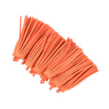 Maxbell 12 Pieces Velvet Tassel Charms Pendants Jewelry Bags Key DIY Neon Orange