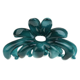 Maxbell Simple Design Floral Gorgeous Color Acrylic Hair Claw Clip Accessory Green