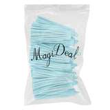 Maxbell 12 Pieces Velvet Tassel Charms Pendants Jewelry Bags Key DIY Aquamarine