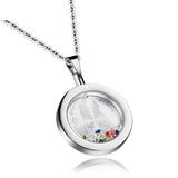 Maxbell White Stainless Steel Our Lady of Guadalupe Pendant Chain Necklace Silver