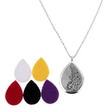Maxbell Stainless Steel Locket Perfume Oil Diffuser Pendant Peacock Tail Pattern