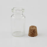 Maxbell 10 Pieces Mini Glass Bottle Jars Vials Wish Bottle Wishing Bottles 40 x22mm