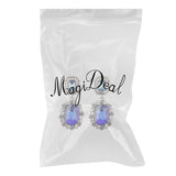 Maxbell Elegant Wedding Bridal Crystal Acrylic Ear Studs Fashion Women Earrings #7