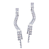 Maxbell Elegant Wedding Bridal Crystal Acrylic Ear Studs Fashion Women Earrings #5