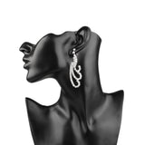 Maxbell Elegant Wedding Bridal Crystal Acrylic Ear Studs Fashion Women Earrings #4