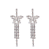 Maxbell Elegant Wedding Bridal Crystal Acrylic Ear Studs Fashion Women Earrings #3