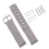 Maxbell Stainless Steel Milanese Watch Band Link Bracelet Wrist Strap 20mm Silver