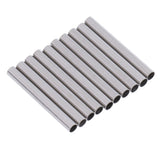 Maxbell 10pcs Silver Stainless Steel Tubes Watch Band Strap Tube Repair Tool 2mm