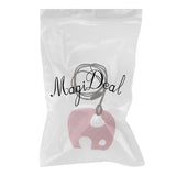 Maxbell Baby Elephant Silicone Nursing Toy Teether Teething Necklace Pendant Pink