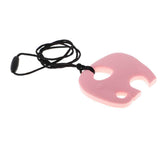 Maxbell Baby Elephant Silicone Nursing Toy Teether Teething Necklace Pendant Pink