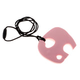 Maxbell Baby Elephant Silicone Nursing Toy Teether Teething Necklace Pendant Pink