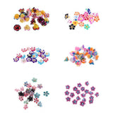 Maxbell 20 Pieces Polymer Clay Rose Flower DIY Jewelry Findings Spacer Beads 3