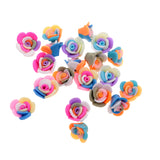 Maxbell 20 Pieces Polymer Clay Rose Flower DIY Jewelry Findings Spacer Beads 1