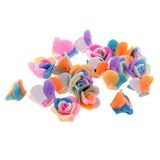 Maxbell 20 Pieces Polymer Clay Rose Flower DIY Jewelry Findings Spacer Beads 1