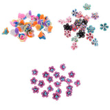 Maxbell 20 Pieces Polymer Clay Rose Flower DIY Jewelry Findings Spacer Beads 1