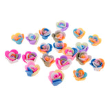 Maxbell 20 Pieces Polymer Clay Rose Flower DIY Jewelry Findings Spacer Beads 1