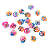 Maxbell 20 Pieces Polymer Clay Rose Flower DIY Jewelry Findings Spacer Beads 1