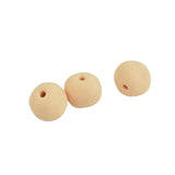 Maxbell 20pcs Handmade Clay Ceramic Stoneware Round Beads Jewelry Making Peach