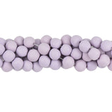 Maxbell 20pcs Handmade Clay Ceramic Stoneware Round Beads Jewelry Making Violet